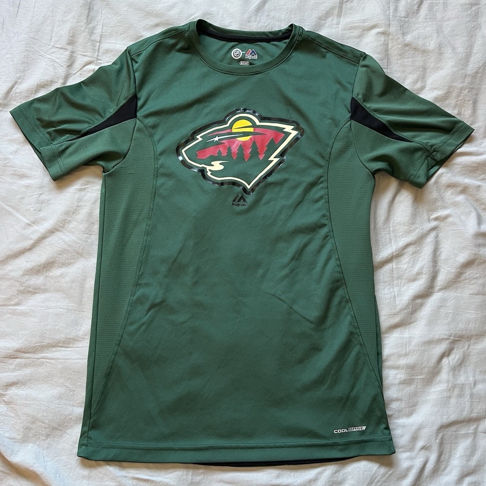 Minnesota Wild‎ Jersey Men's Size Small Green Shirt Top NHL Majestic Hockey Fan